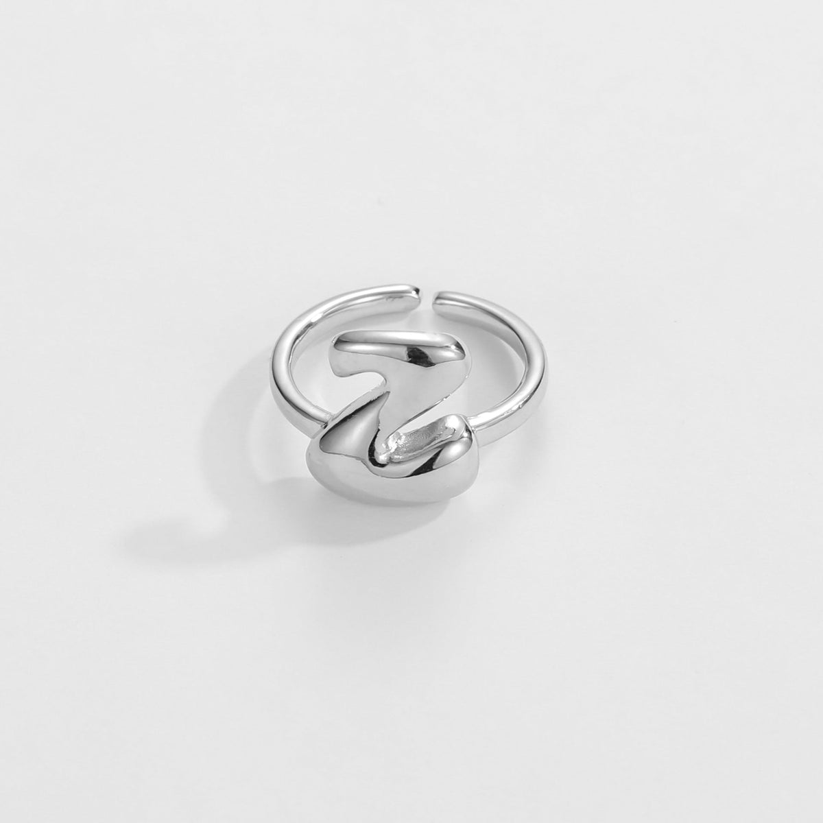 Fashionable Alphabet Initial Ring