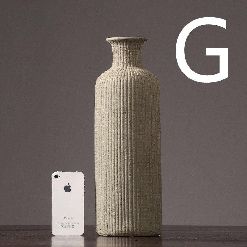 Earthy Terracotta Ceramic Flower Vase Pot