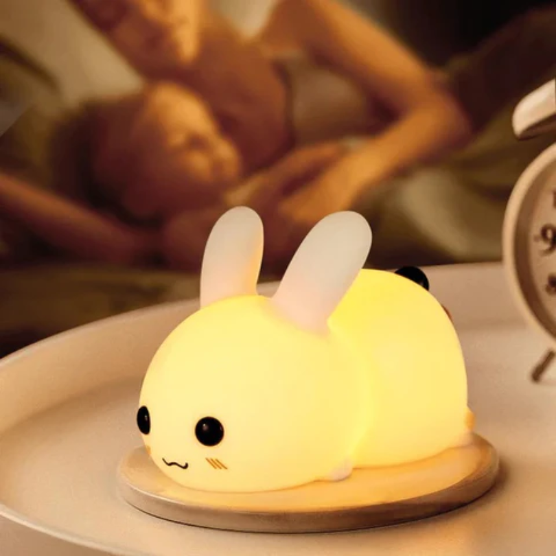 Cute Bunny Nightlight for Kids Soft Sleep Lamp
