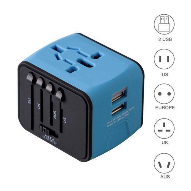 Universal 5 in 1 Travel Power Charger Adapter