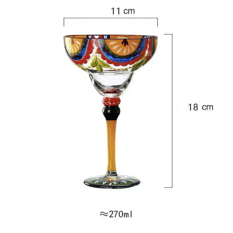 Vibrant Margarita Drinking Glass
