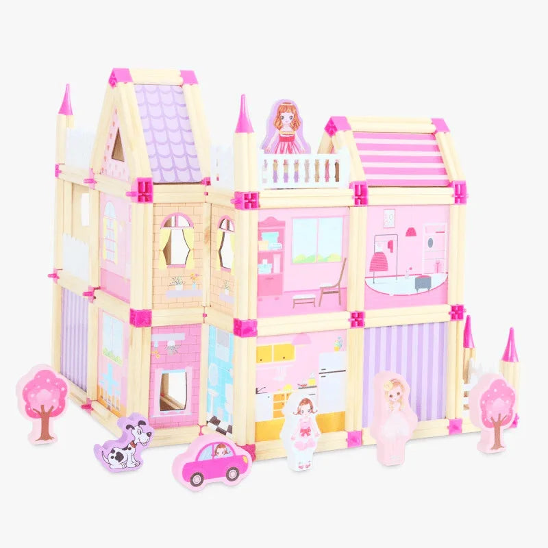 Creative Wooden Building Blocks Set
