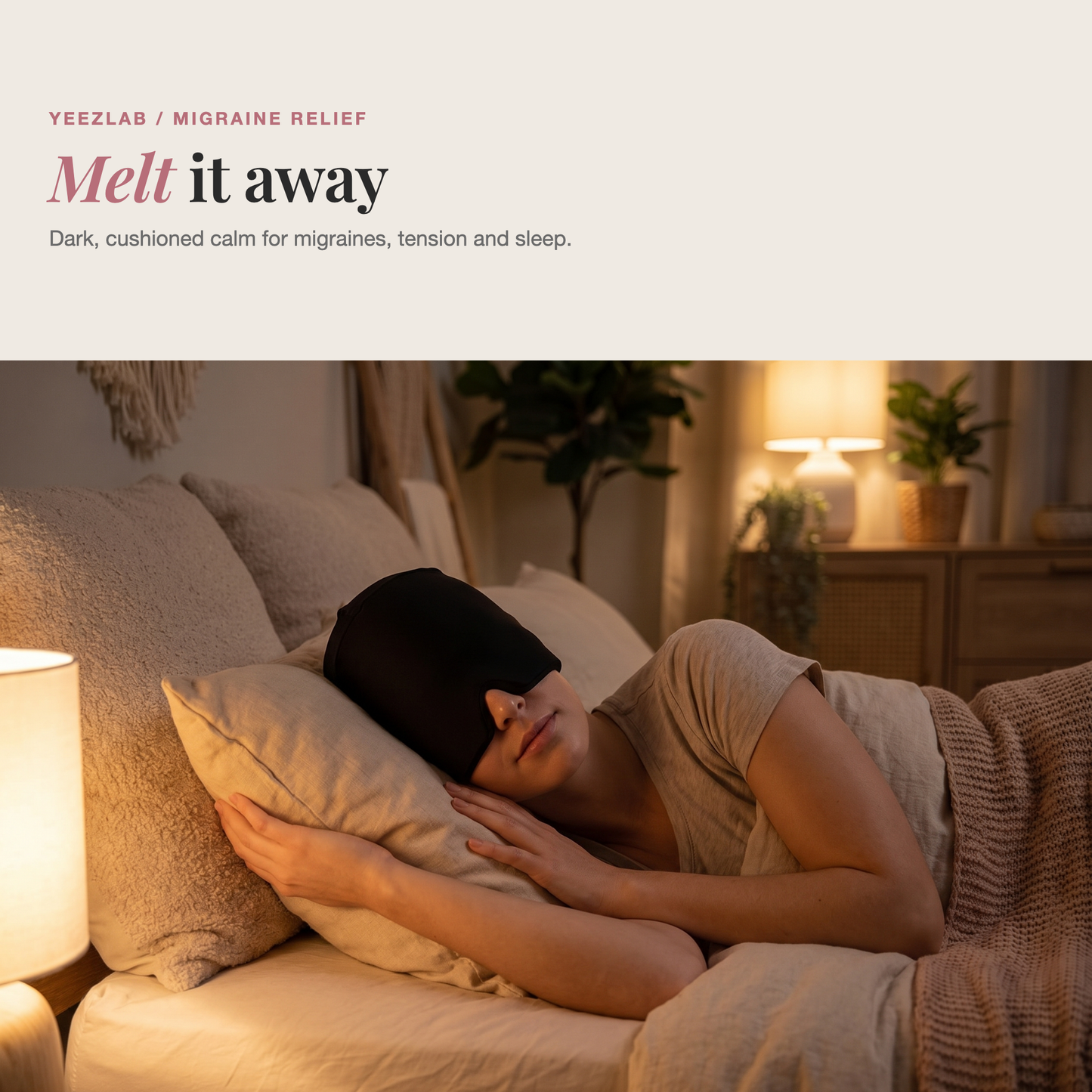 YeezLab™ Headache & Migraine Relief Cap – Soothe Pain with Cooling Comfort