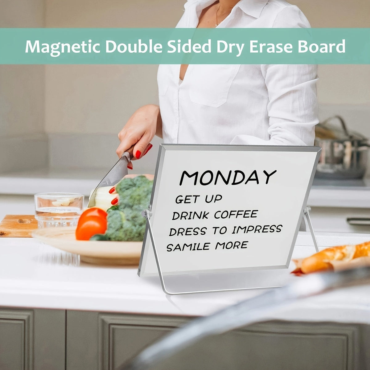 Double-Sided Magnetic Erasable Board