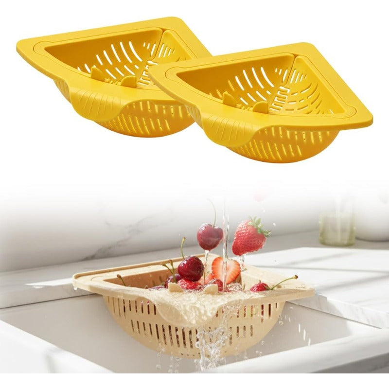 Powerful Kitchen Sink Corner Drain Strainer