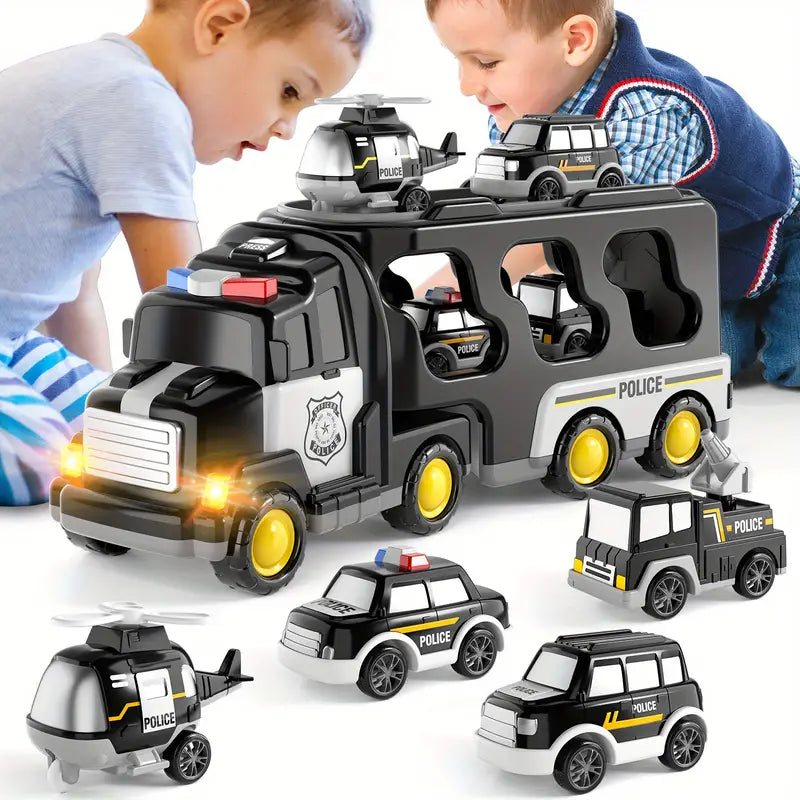 Fast Action Police Truck Toy with Lights and Sounds