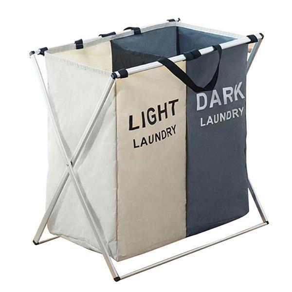 Compact Folding Laundry Sorter Basket