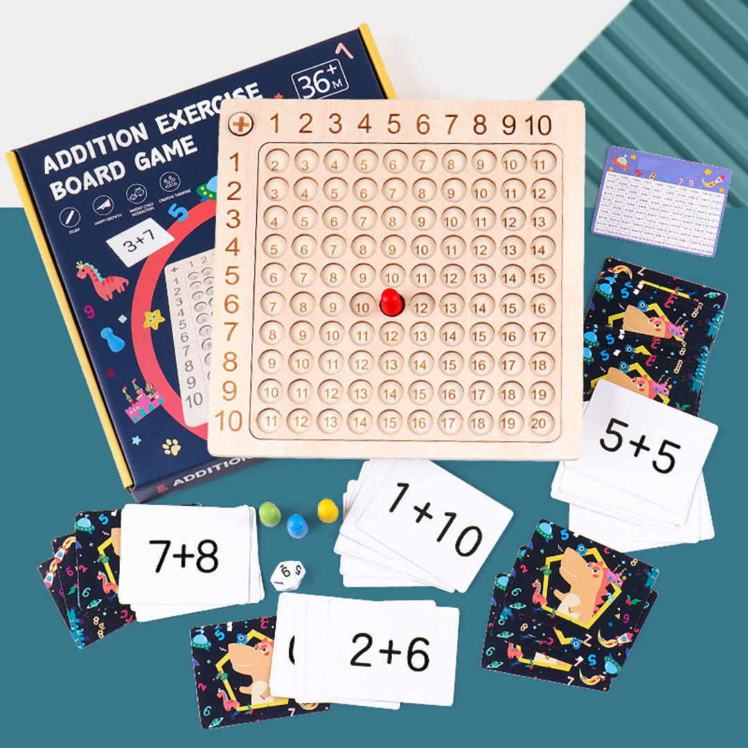 Fun Math Learning Board Game