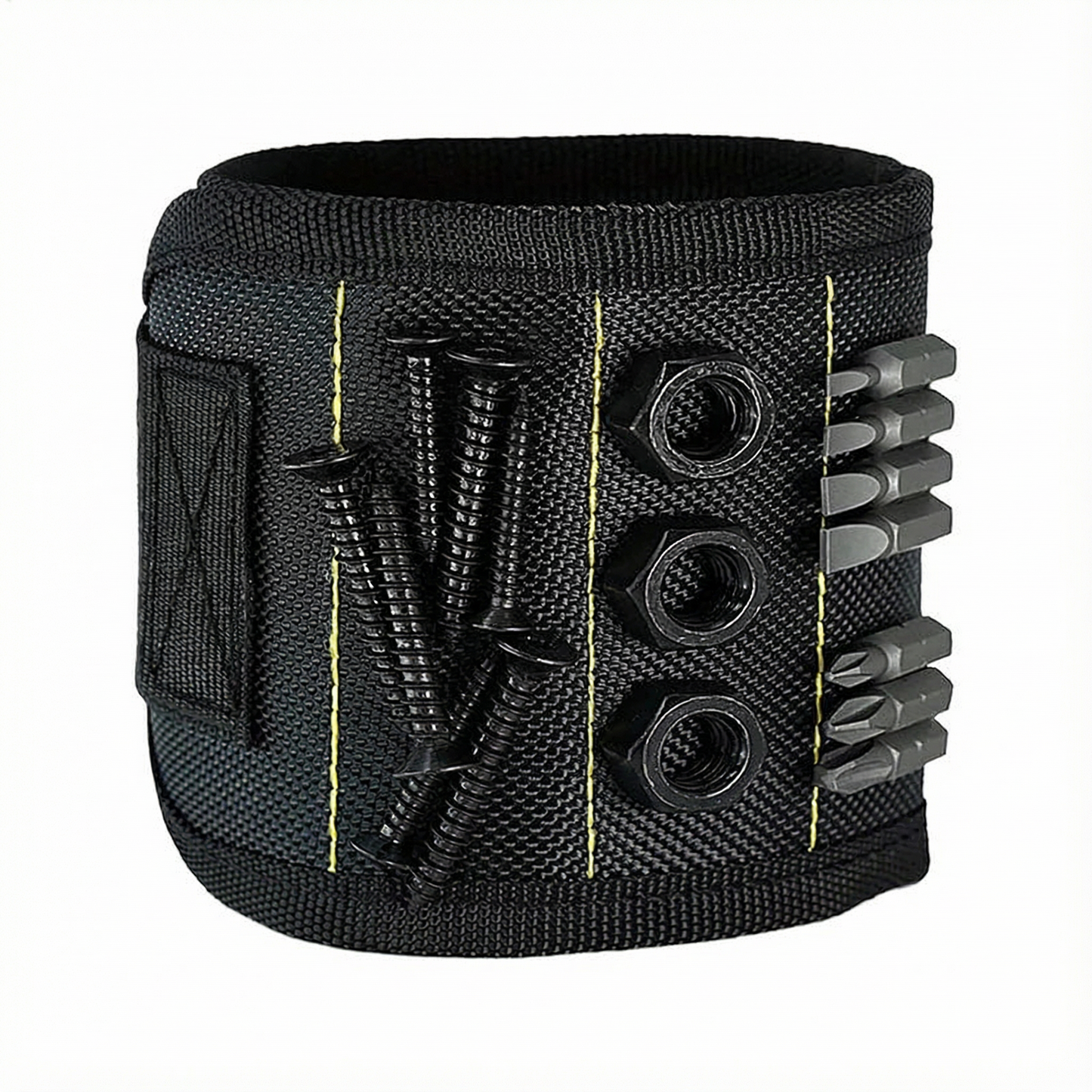 Strong magnetic wristband tool holder