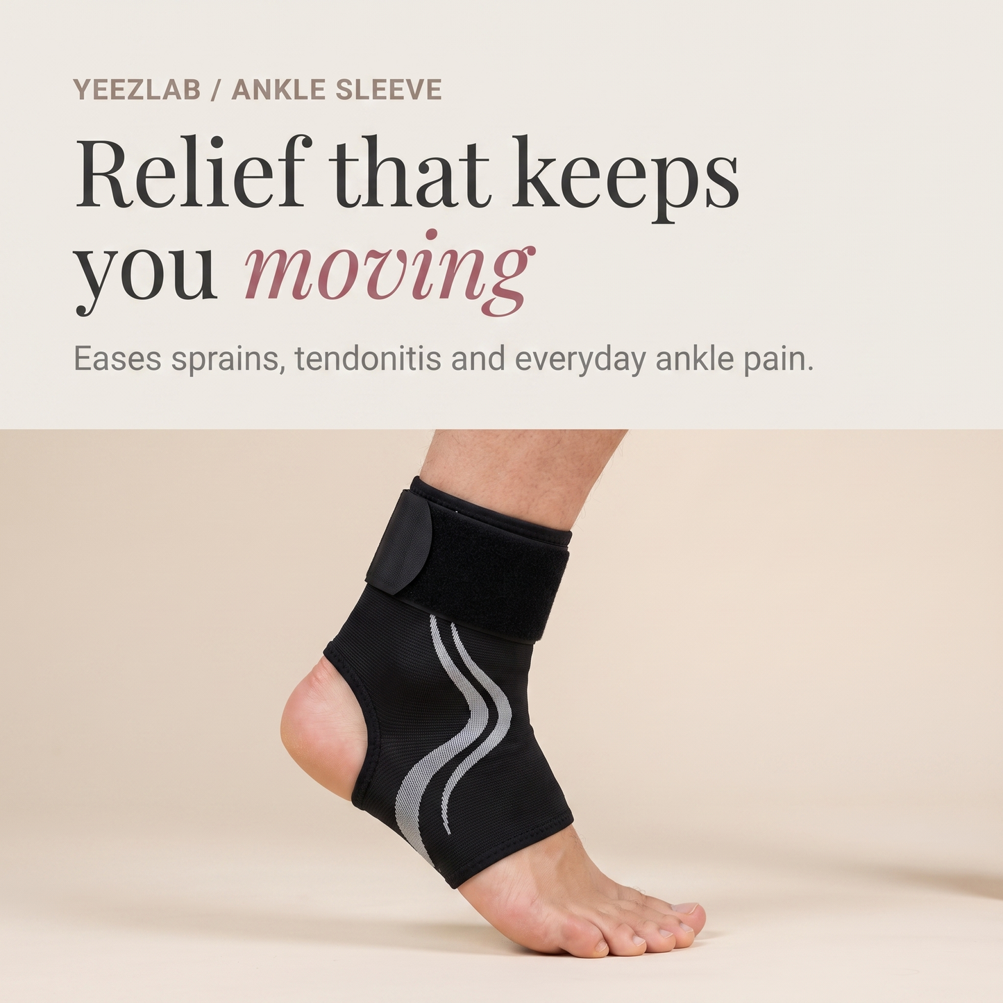 YeezLab™ Ankle Compression Sleeve – Support and Comfort for Walking and Running