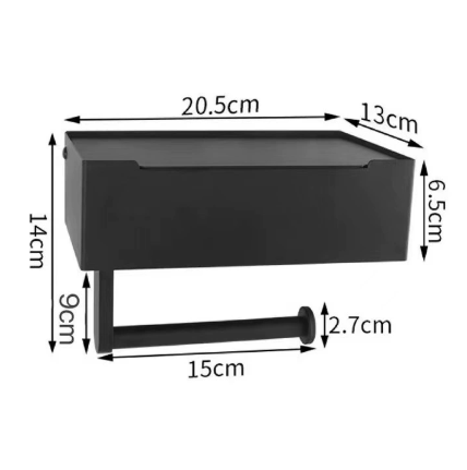 Stylish Stainless Steel Toilet Paper Holder for Wall Mount