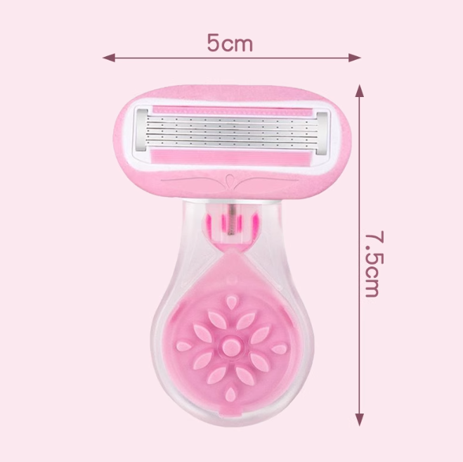 Travel Pink Lady Safety Razor Kit