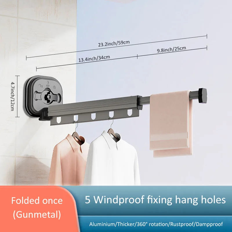 Space Saving Foldable Clothes Drying Rack
