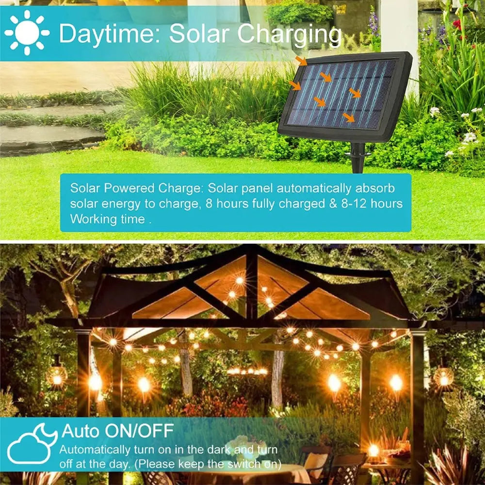 Outdoor LED Solar String Lights Premium