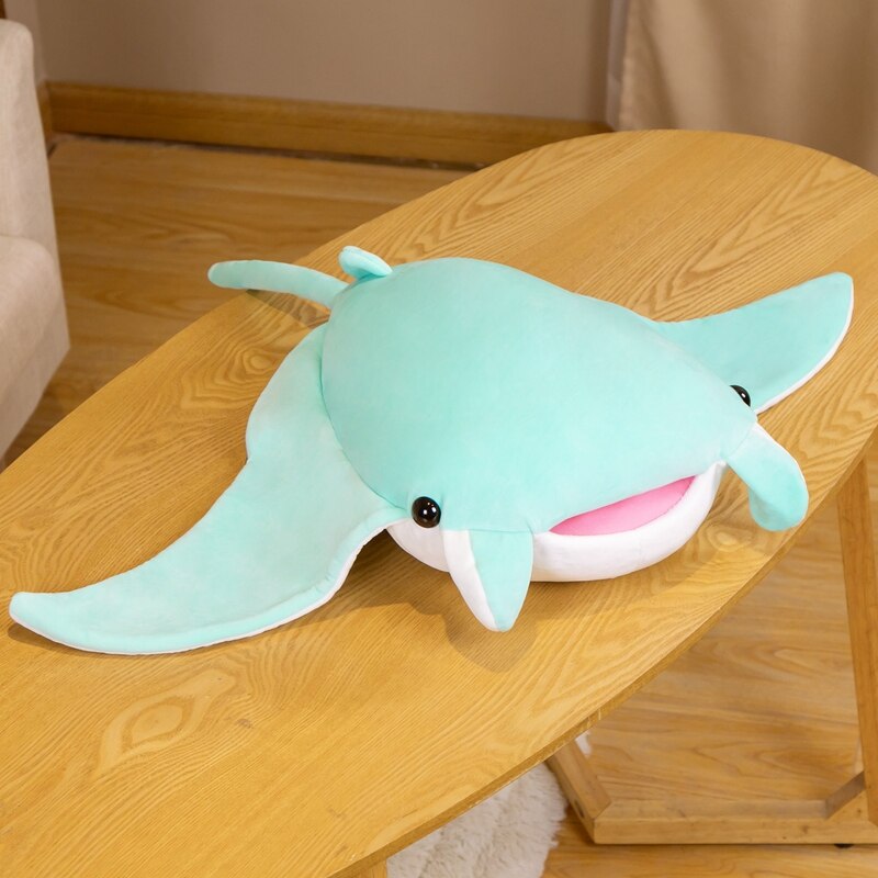 Cute Blue Manta Ray Soft Plush Toy