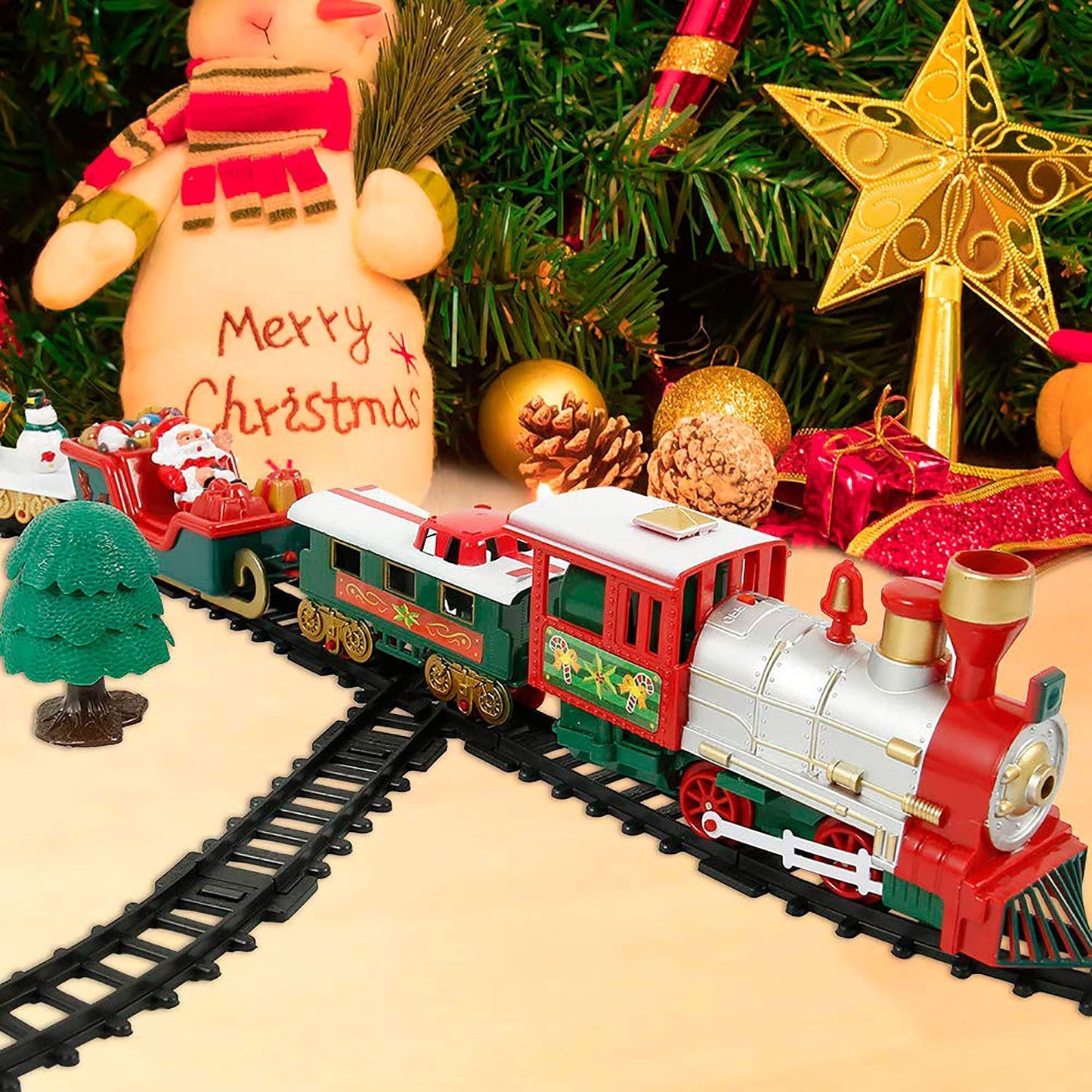 Complete Christmas Train Table Set