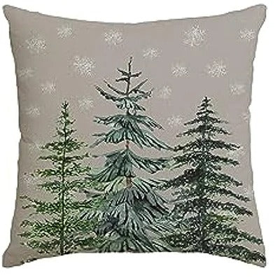 Holiday Cushion Cover - Green Christmas Tree 45x45 cm