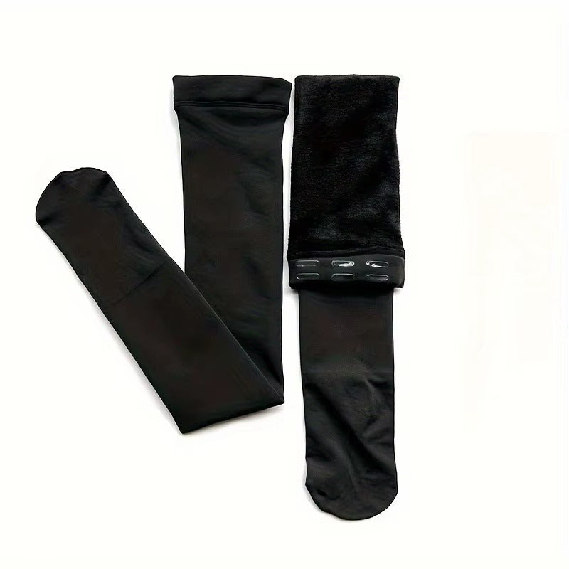 3Pcs of Anti-Slip Plush Over-Knee Long Socks