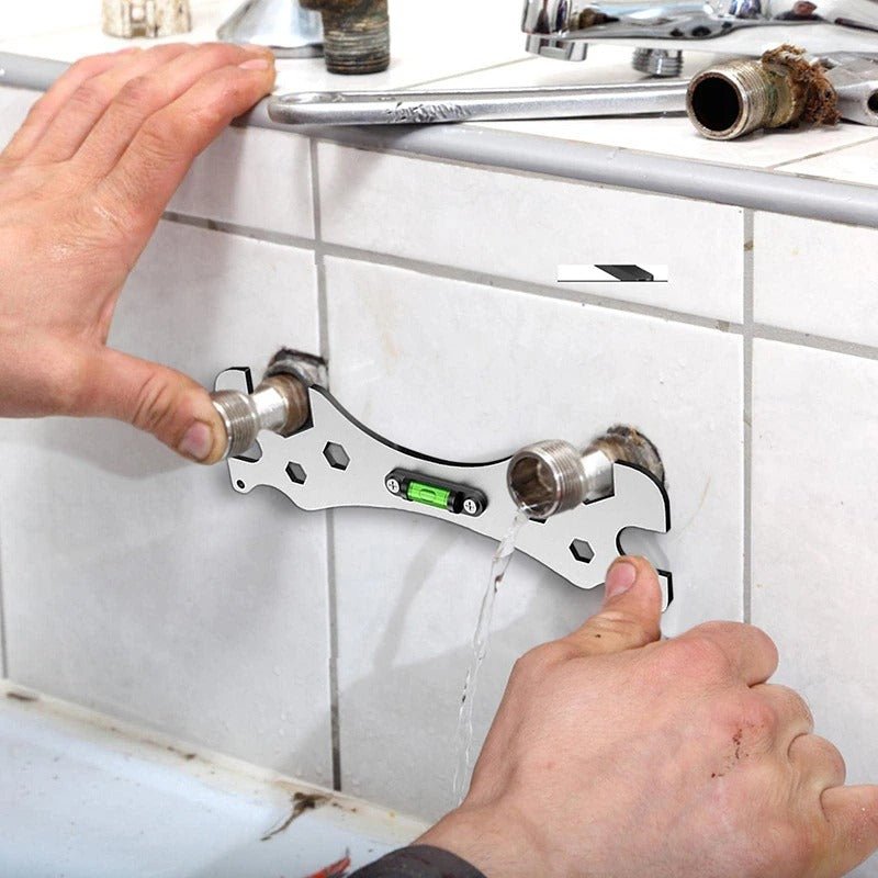 Versatile Adjustable Wrench with Level - Yeezlab