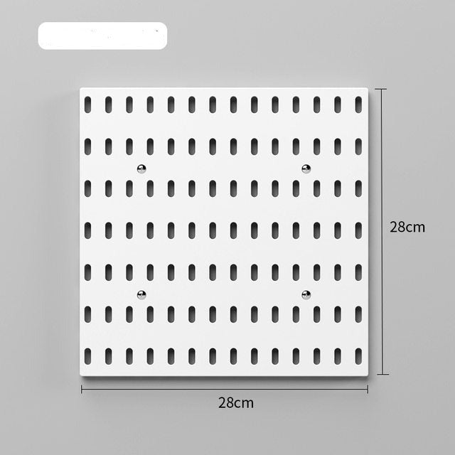Wall-mounted customizable storage pegboard organizer