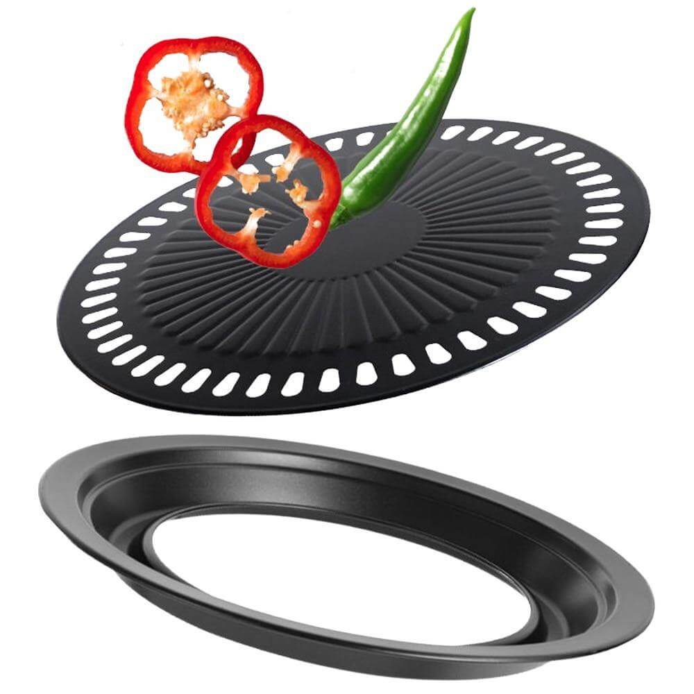 Compact Korean Style BBQ Grill Skillet