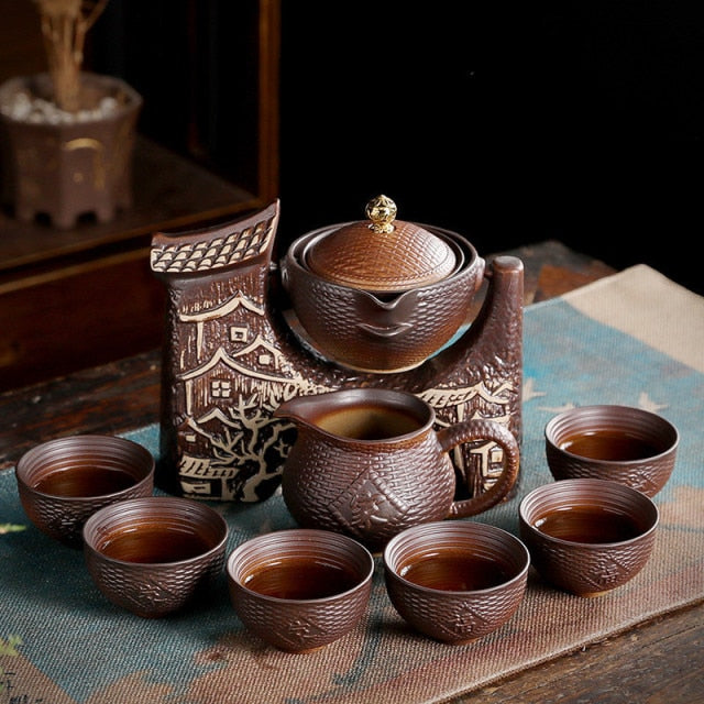 Traditional Chinese Ceramic Teapot Set