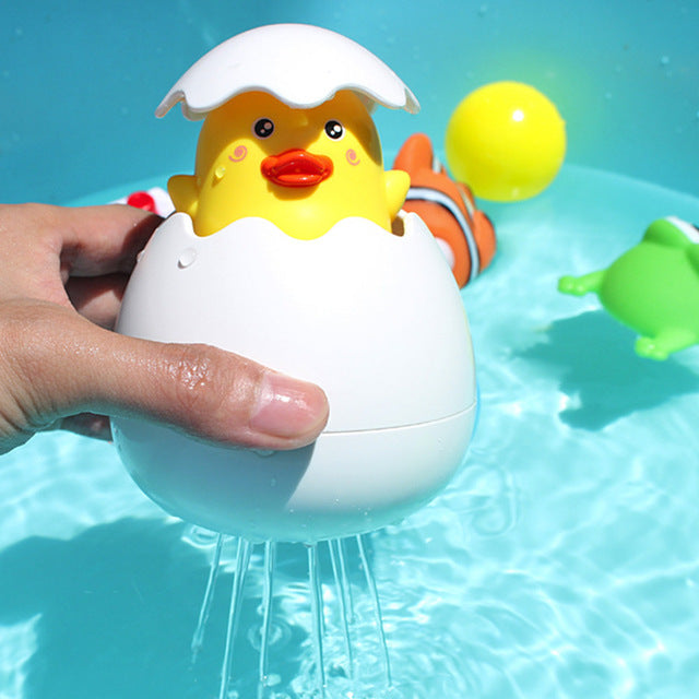 Colorful Egg Shaped Kids Bath Water Sprinkler Toy - Yeezlab