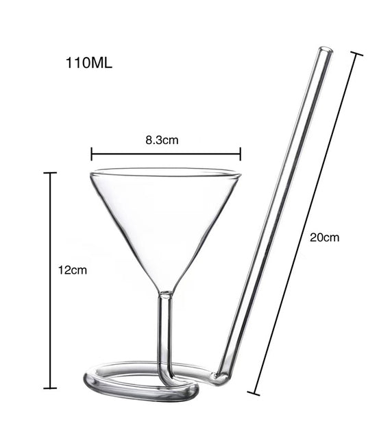 Unique Geometric Wine Glass Set