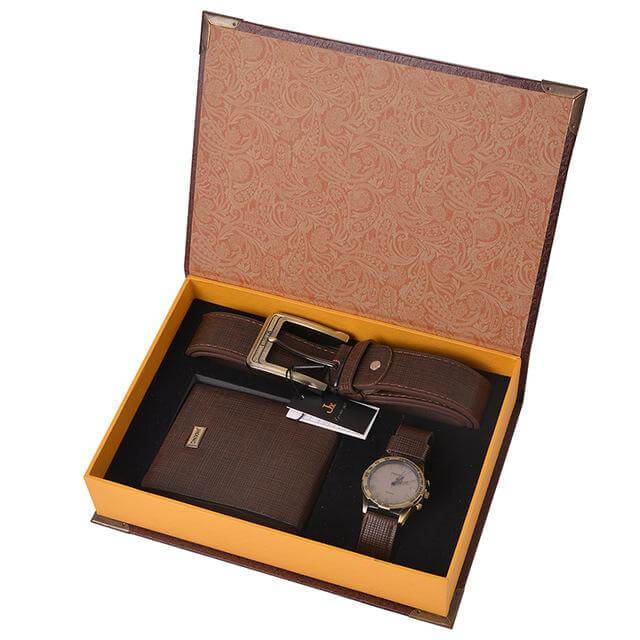 Luxury Men's Genuine Leather Accessory Kit