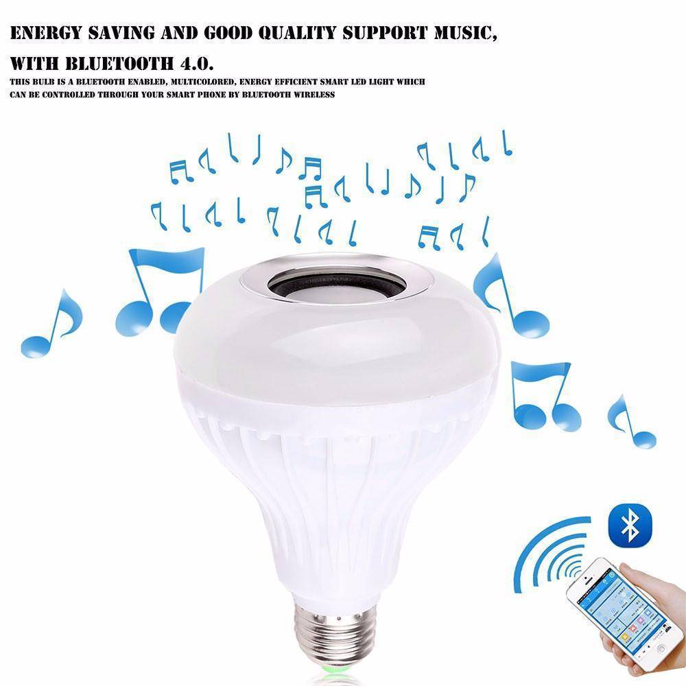 Wireless LED Bluetooth Speaker Light Bulb - Color Changing