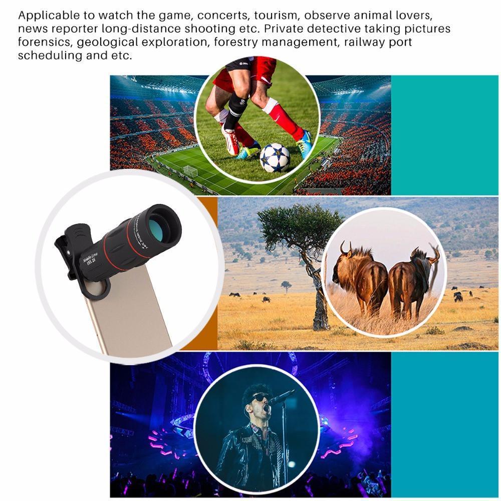 Premium 18X Zoom Phone Lens Kit with Tripod Mount