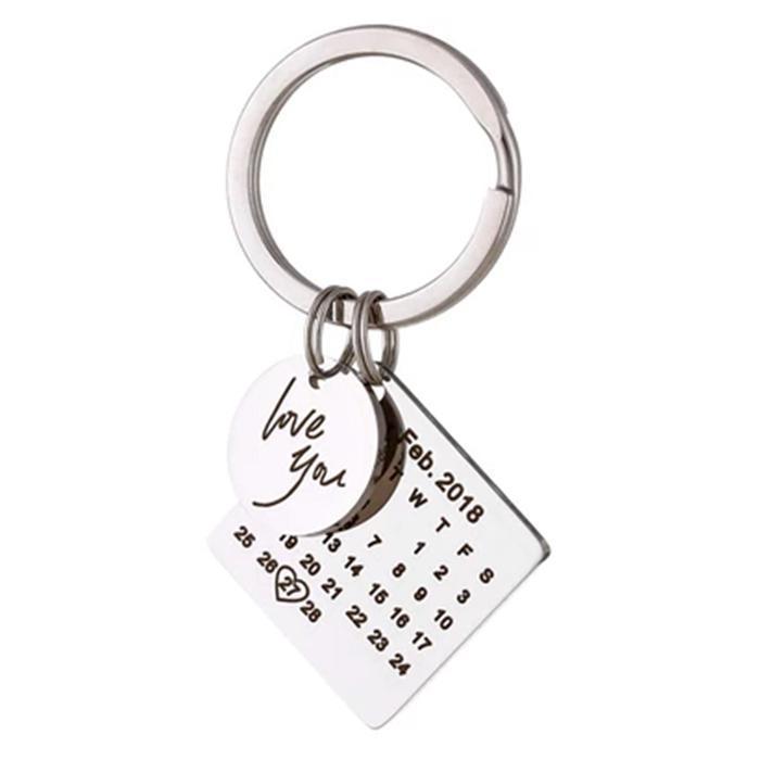 Trendy Schedule Keychain