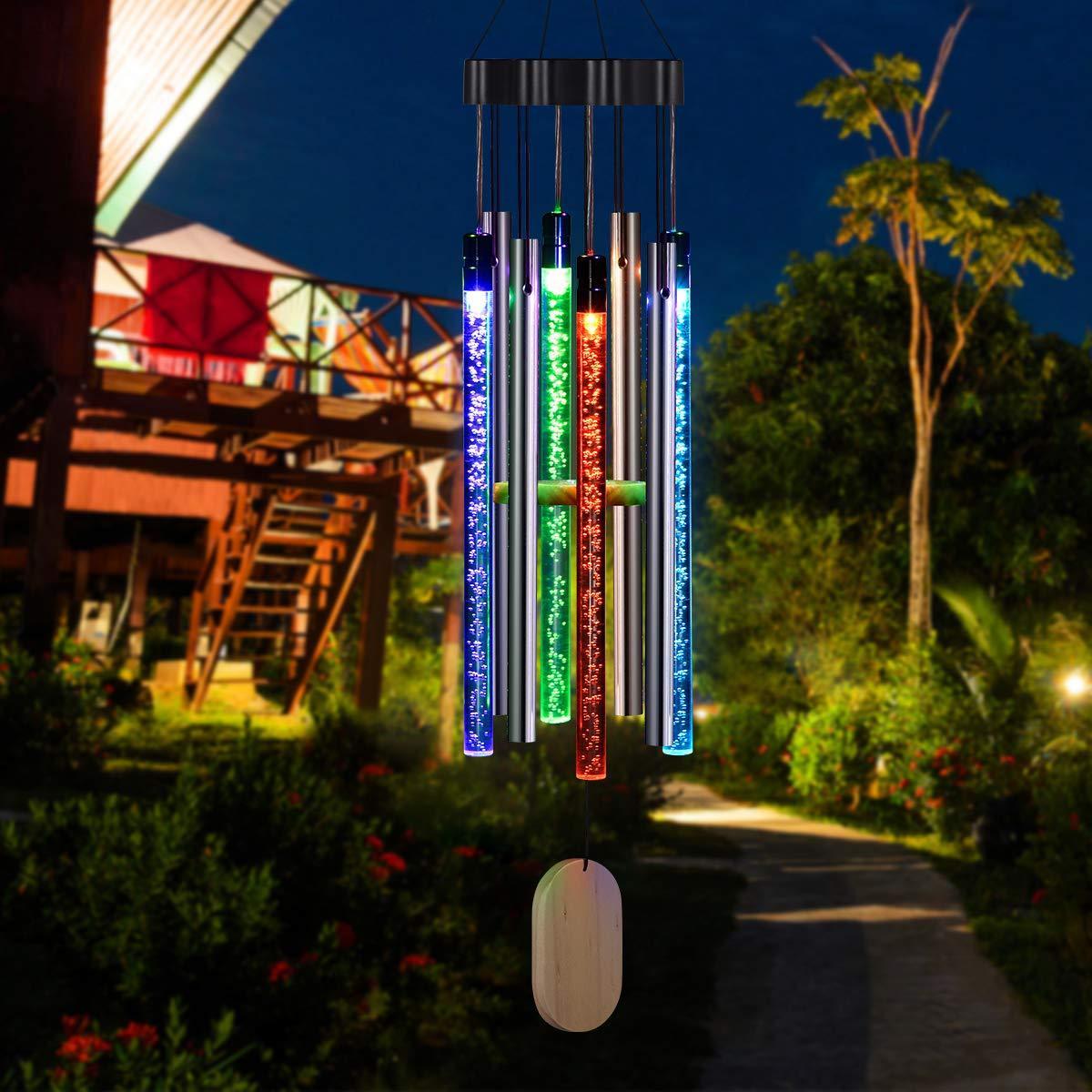 Outdoor Solar LED Wind Chimes Waterproof Garden Decor - Yeezlab