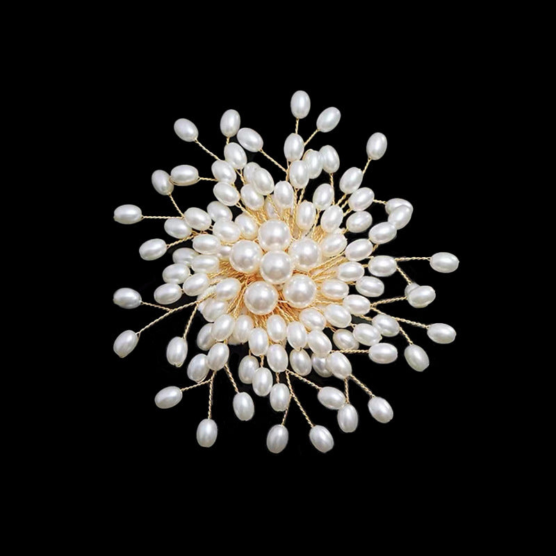 Luxury Women's Handmade Pearl Pin Brooch
