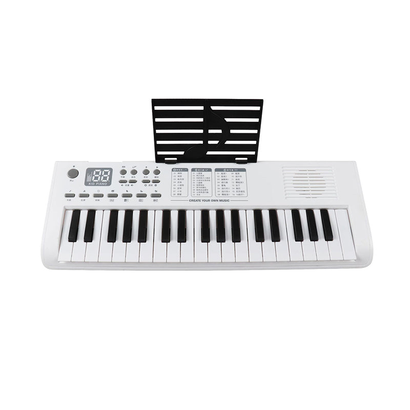 Kids Portable 37-Key Piano Keyboard with Mic