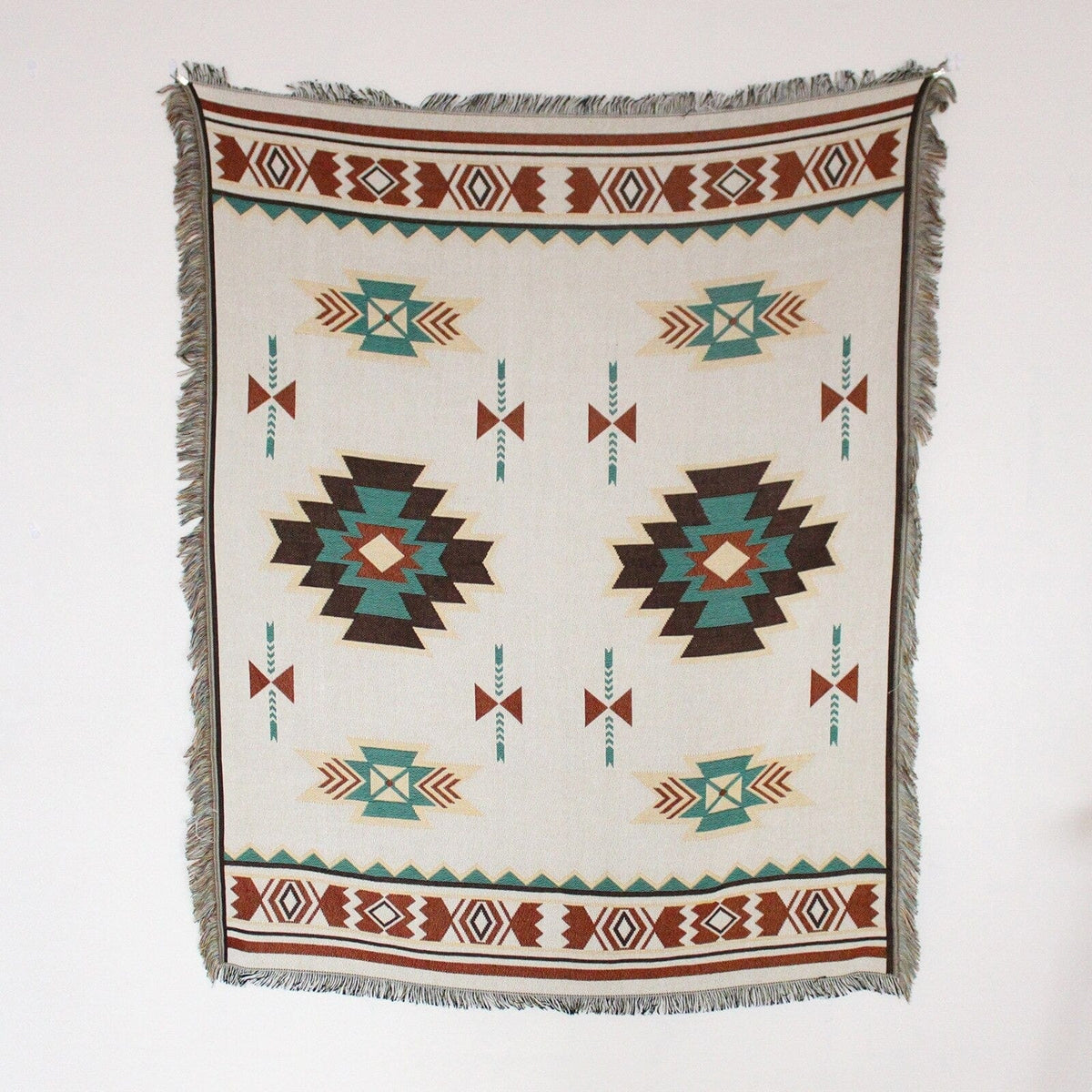 Native American Style Plush Throw Blanket