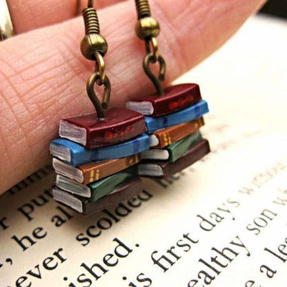 Book Page Dangle Earrings