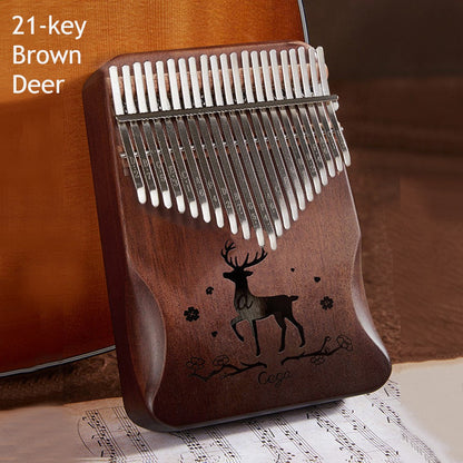 Compact 21 Key Kalimba Wooden Music Instrument