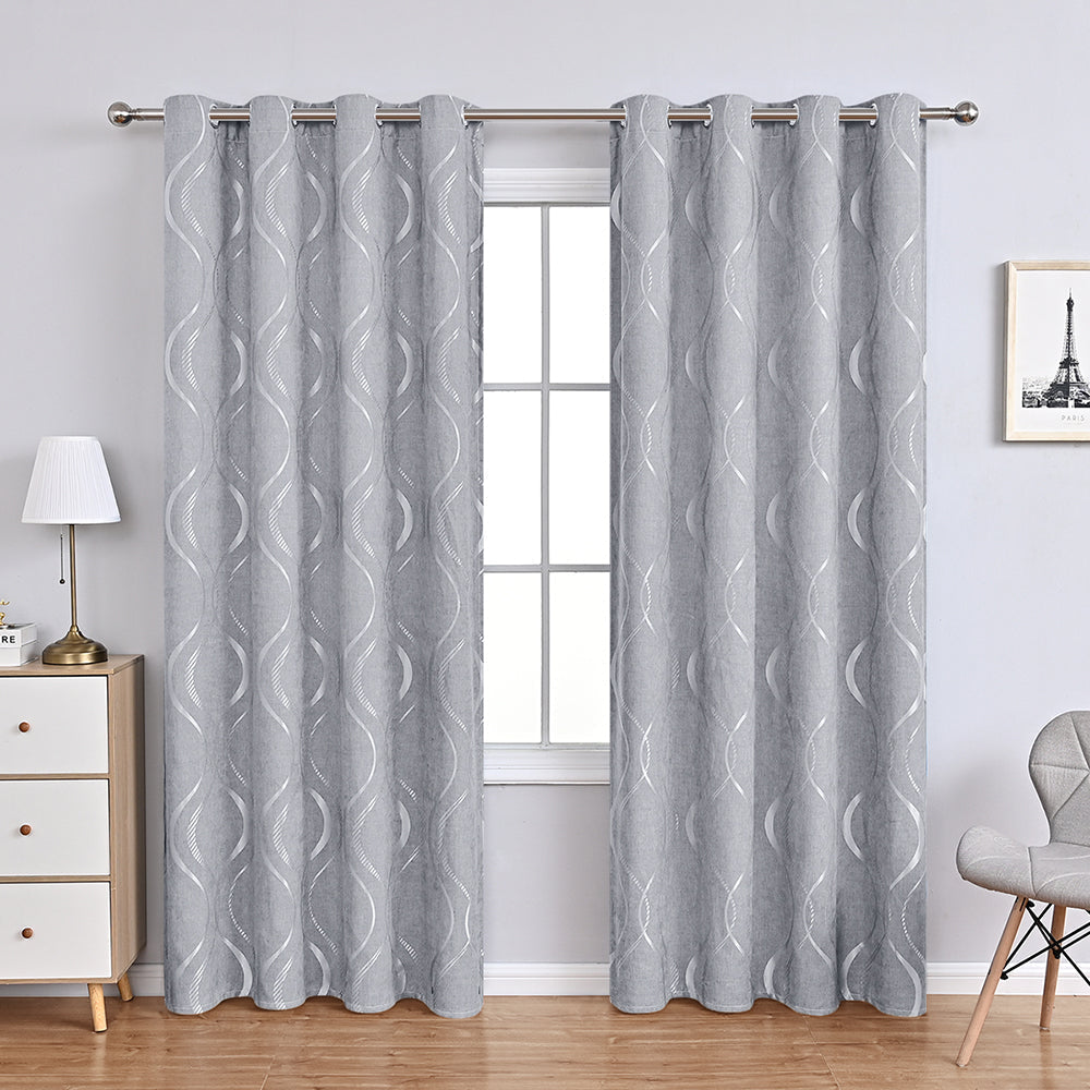 Beautiful Soft Floral Pattern Curtains