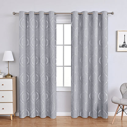 Beautiful Soft Floral Pattern Curtains