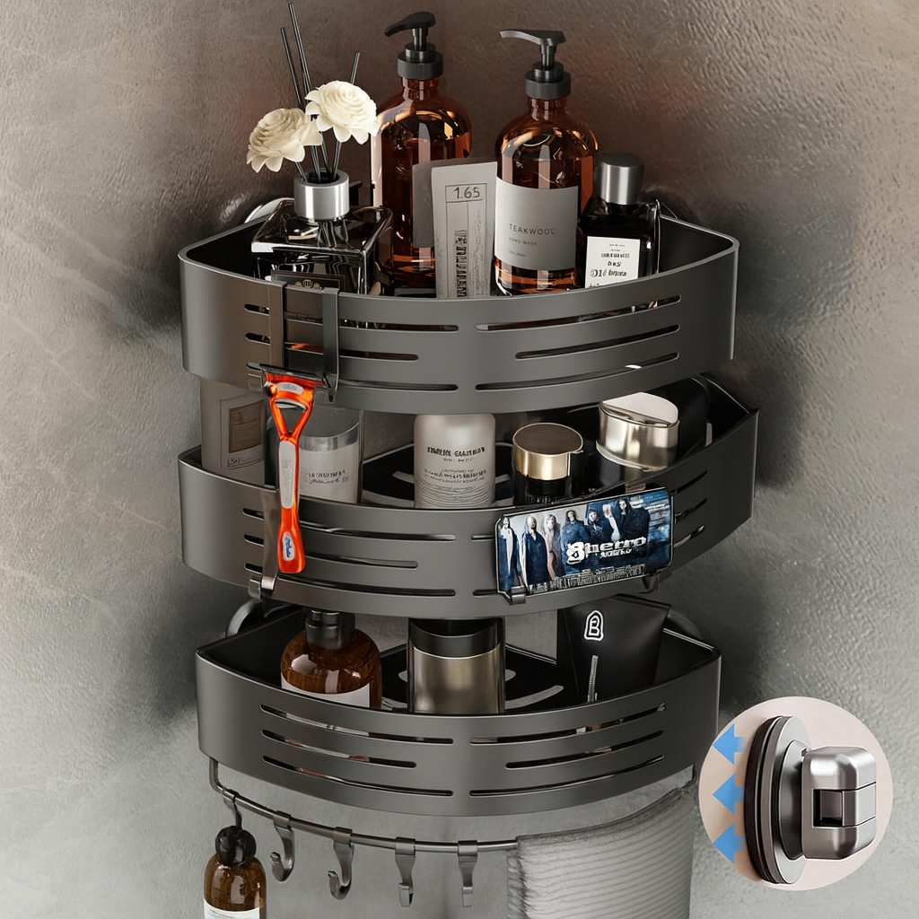 Space Saving Corner Shower Caddy - Yeezlab