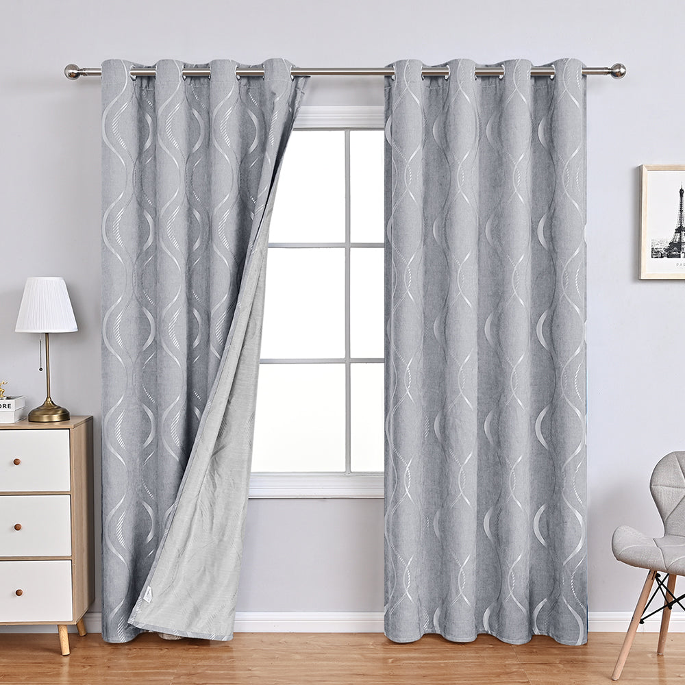 Beautiful Soft Floral Pattern Curtains - Yeezlab