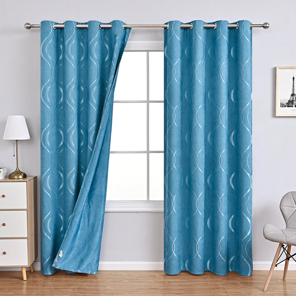 Beautiful Soft Floral Pattern Curtains