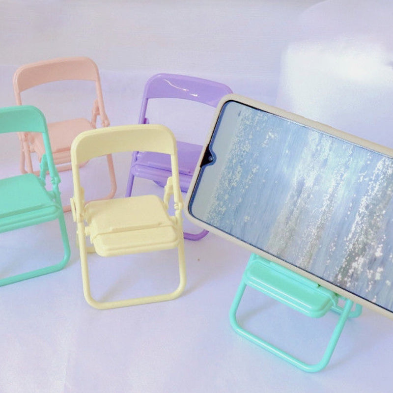 Compact Portable Phone Stand Chair