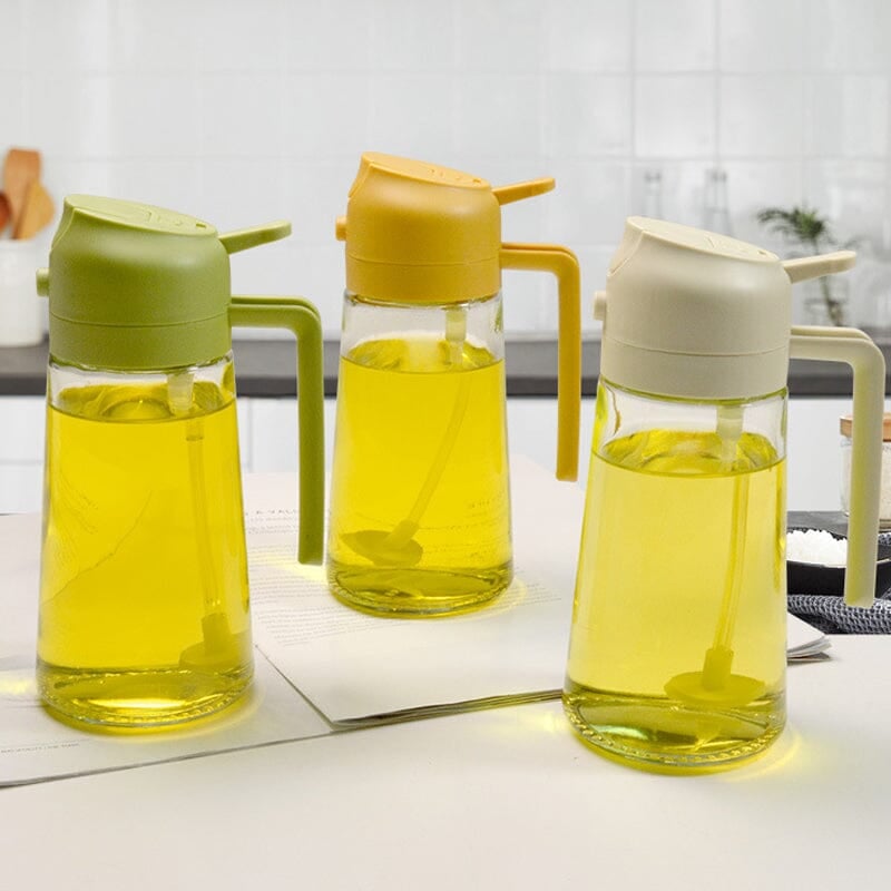 Premium Glass Oil Spray Bottle Dispenser