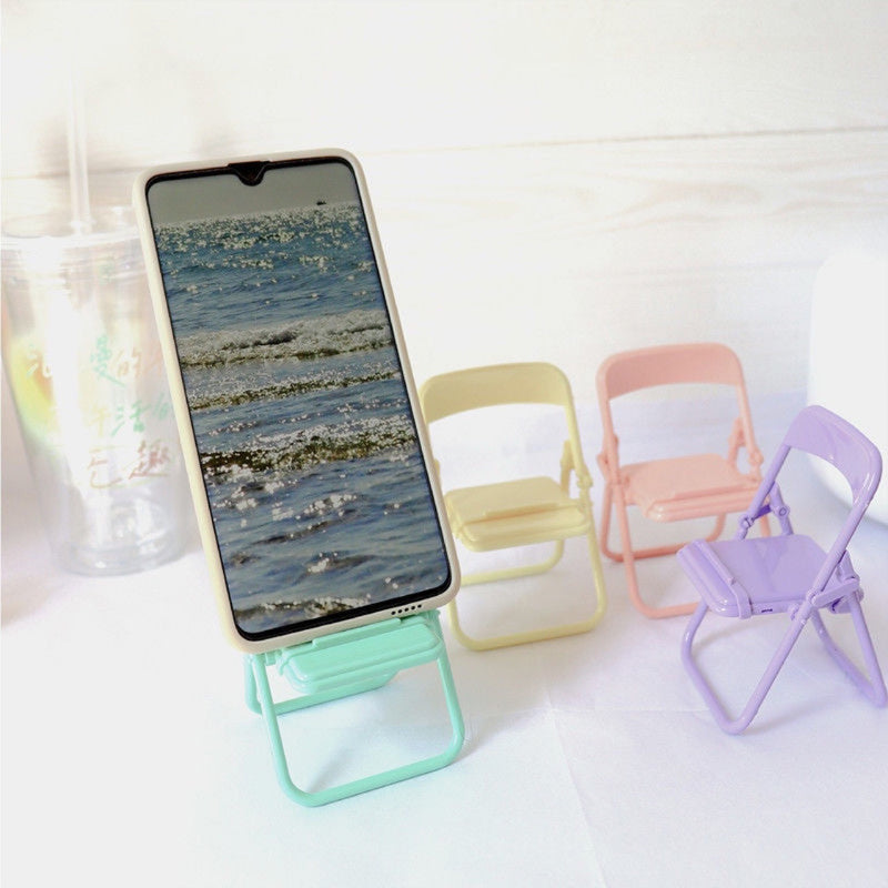 Compact Portable Phone Stand Chair