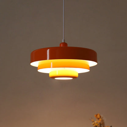 Modern Glass Tiered Pendant Light
