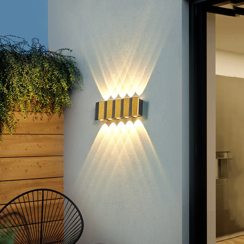 Premium Golden Outdoor LED Wall Lamp