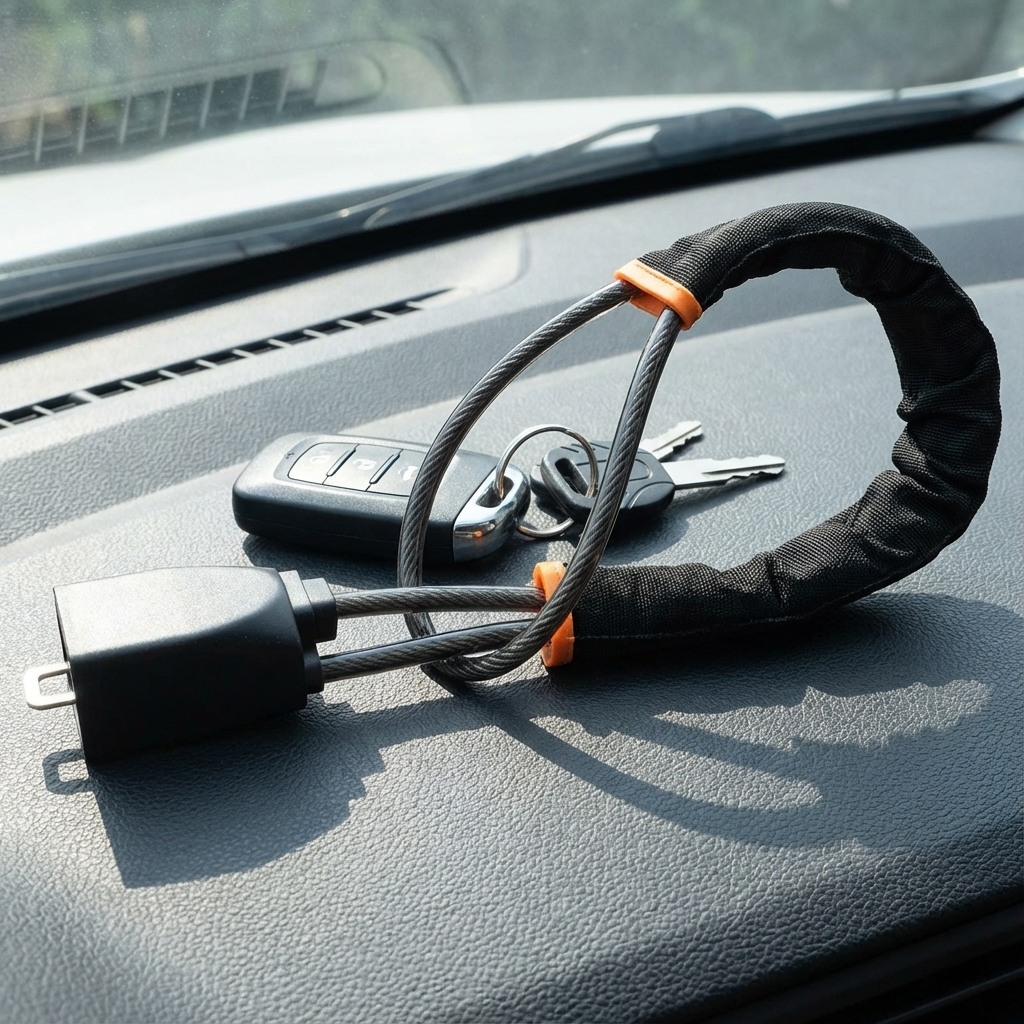 Vehicle Steering Wheel Anti-Theft Lock