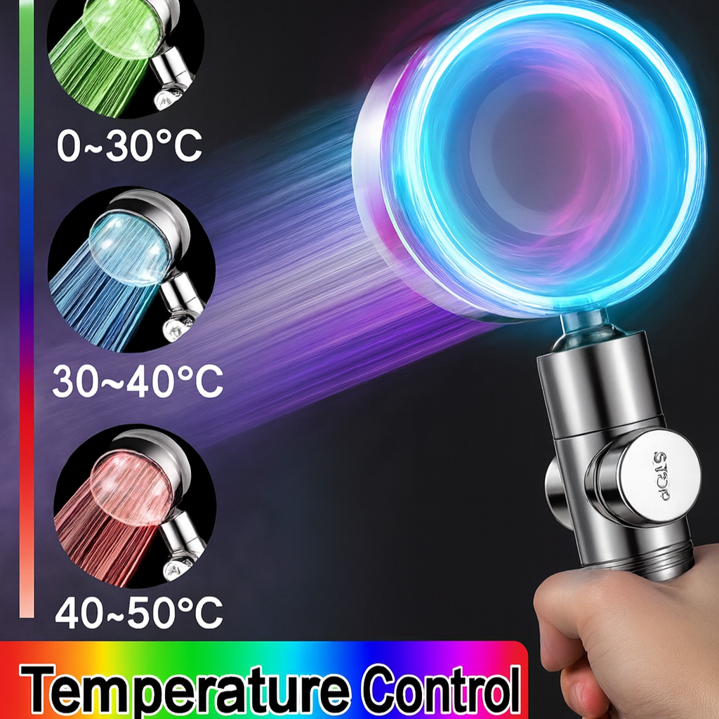Colorful High Pressure Rain Shower Head